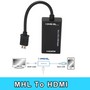  OEM MHL microUSB to HDMI (AM/AF), 17, black